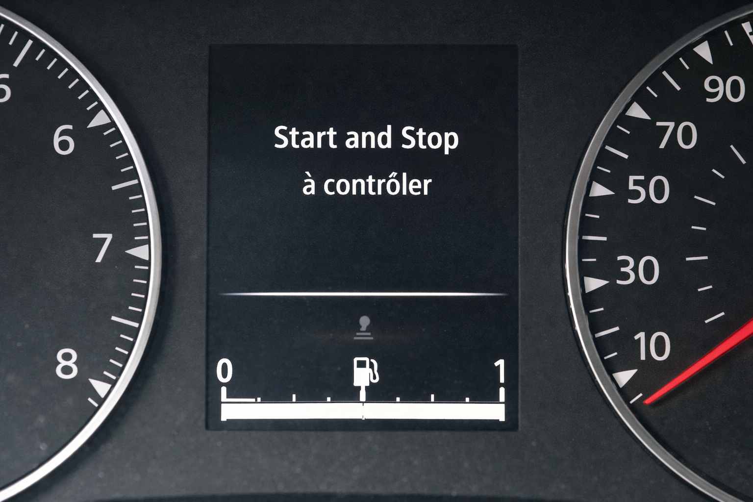 Alerte tableau de bord Start & Stop à contrôler