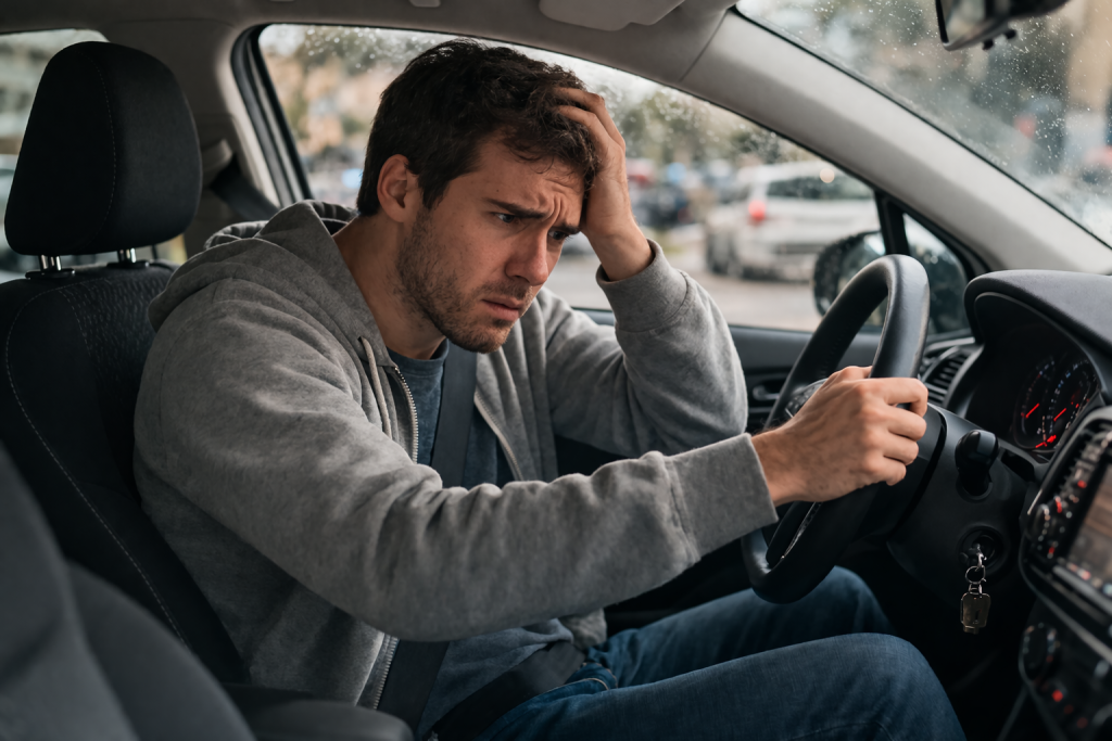 Un automobiliste inquiet des couinements de sa voiture