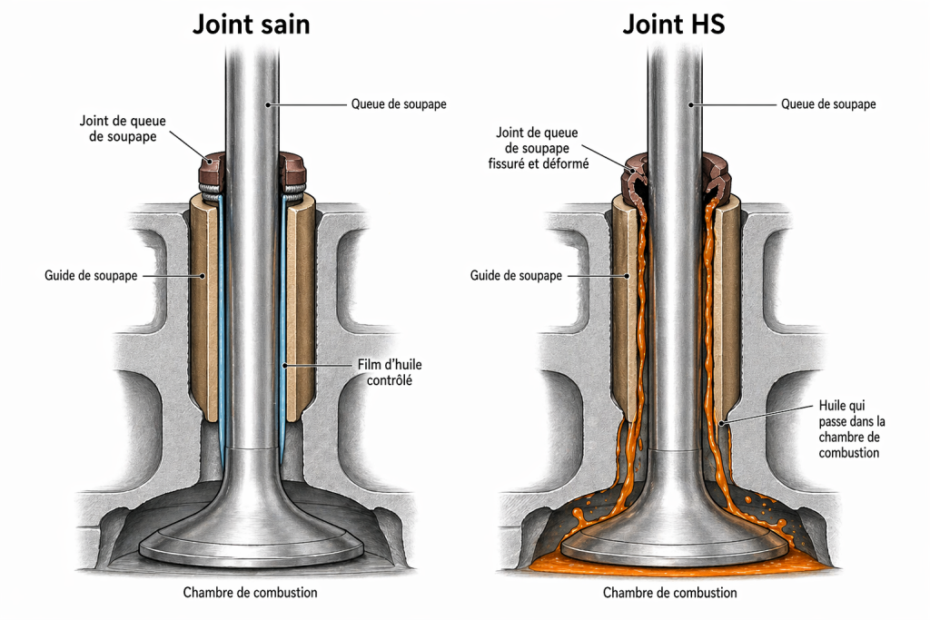Joint HS de queue de soupape