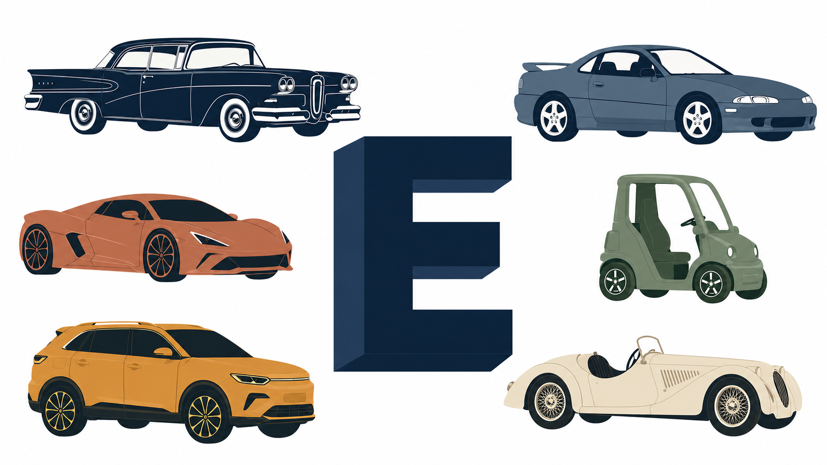 Marque de voiture commençant par la lettre "E"