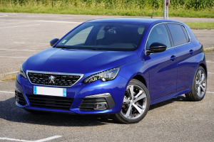 Peugeot 308 bleue
