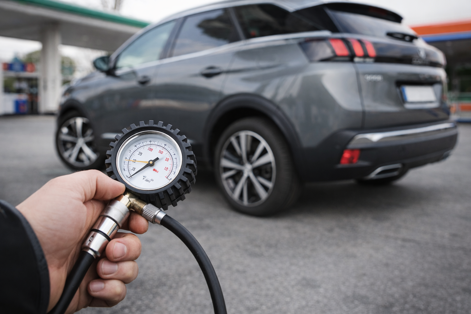 Réinitialiser la pression des pneu sur un 3008