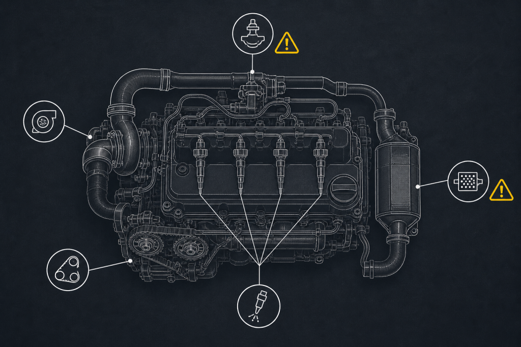 Points de vigilance moteur 2.3 Multijet 130