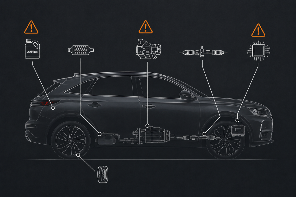 Points de vigilance du D7 Crossback