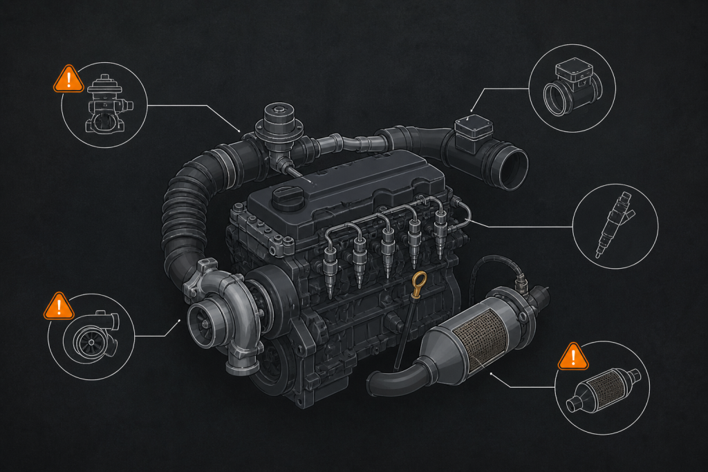 Schéma problèmes moteur 5008