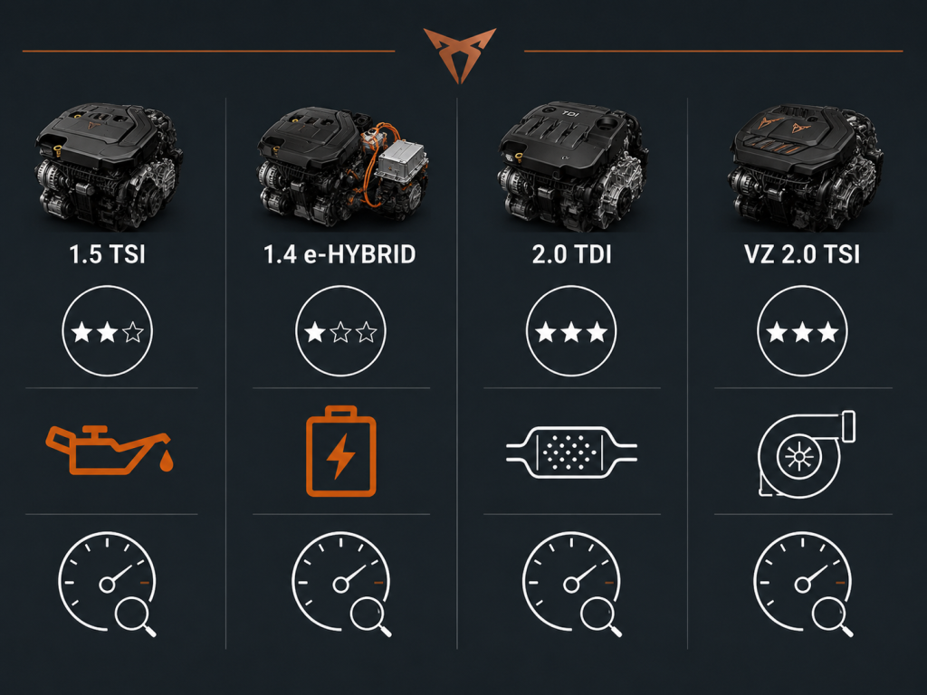 Analyse des moteurs du Cupra Formentor