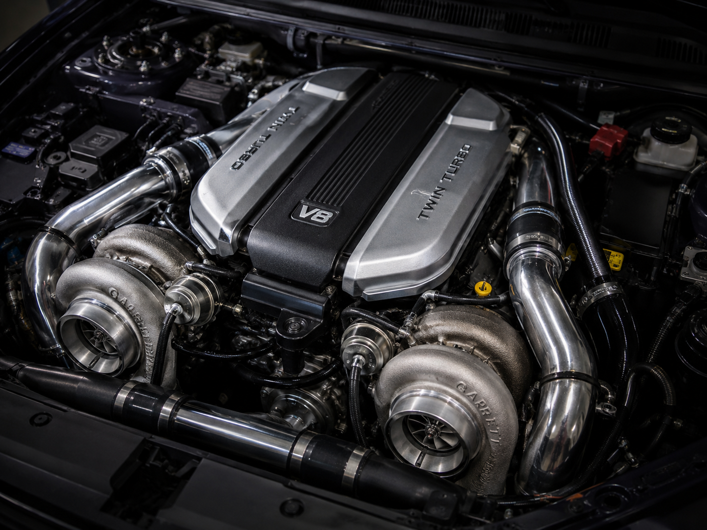 Moteur V8 biturbo