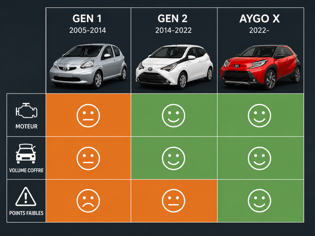Points d'attention Toyota Aygo
