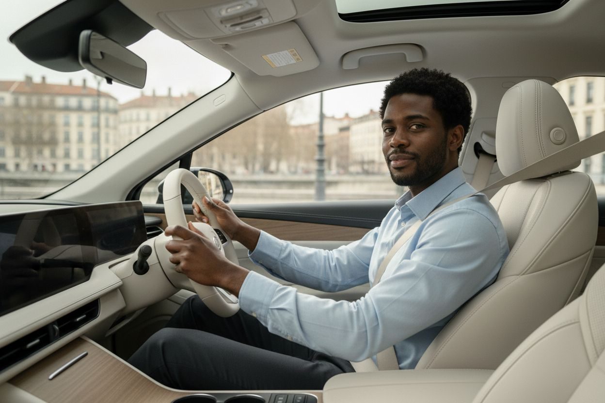 Illustration éditoriale sur le test psychotechnique du permis de conduire à Lyon : rendez-vous en centre agréé pour récupérer son permis après annulation.