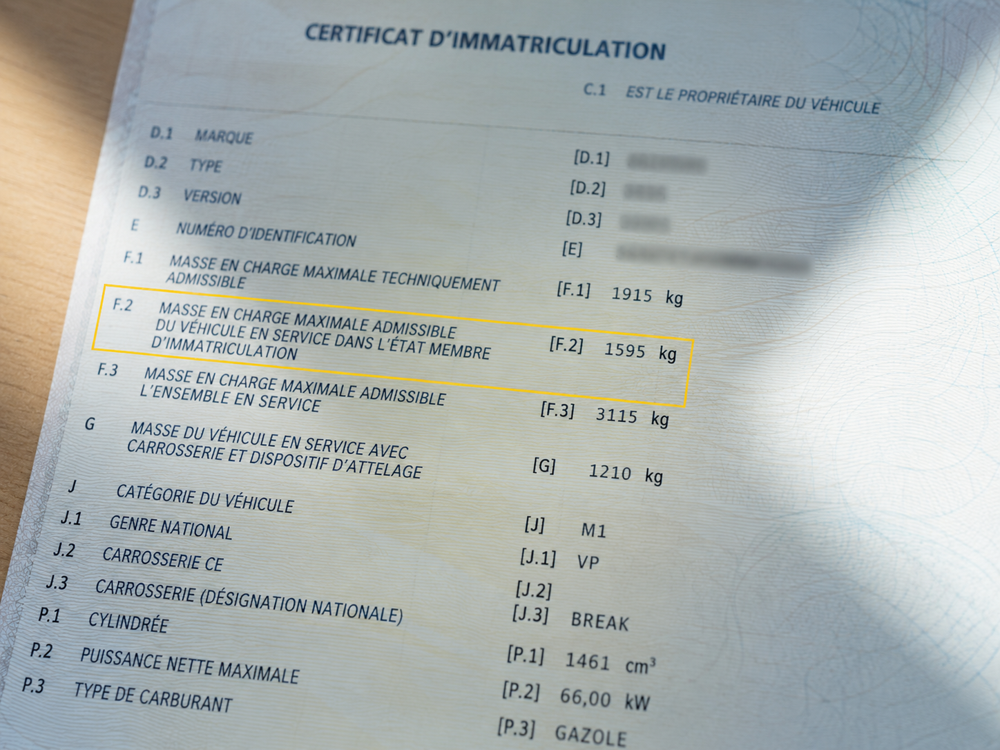 PTAC carte grise