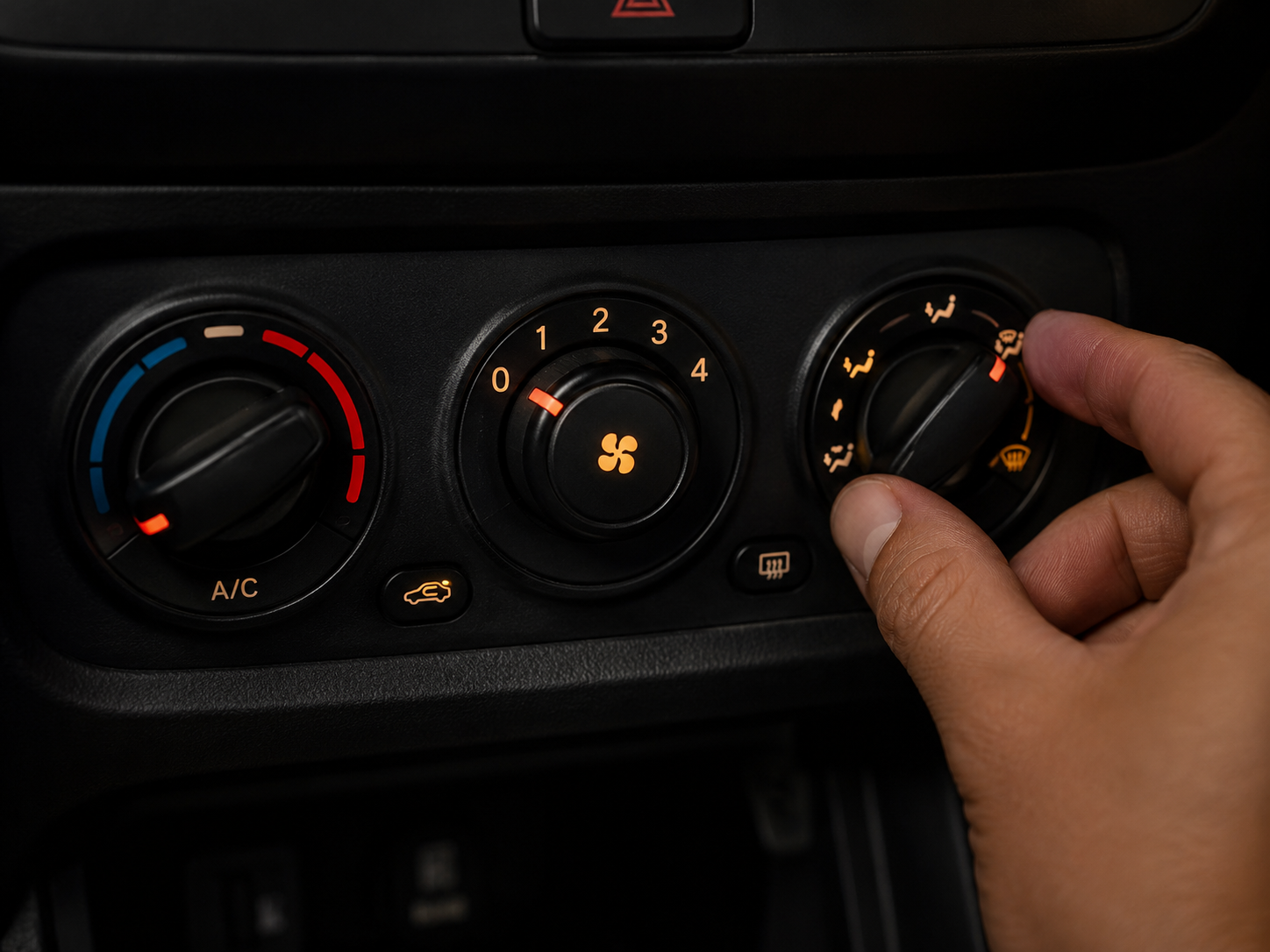 Ventilation dans l'habitacle d'une voiture