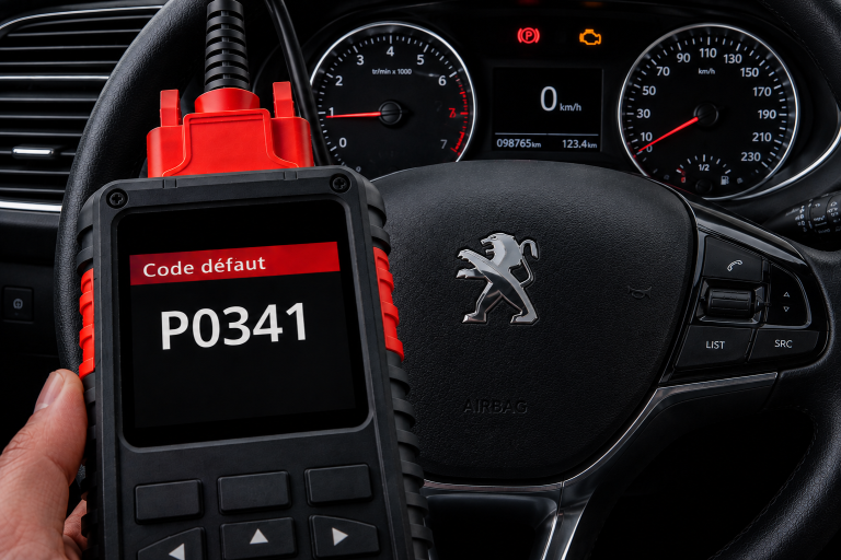 Code défaut P0341 sur Peugeot