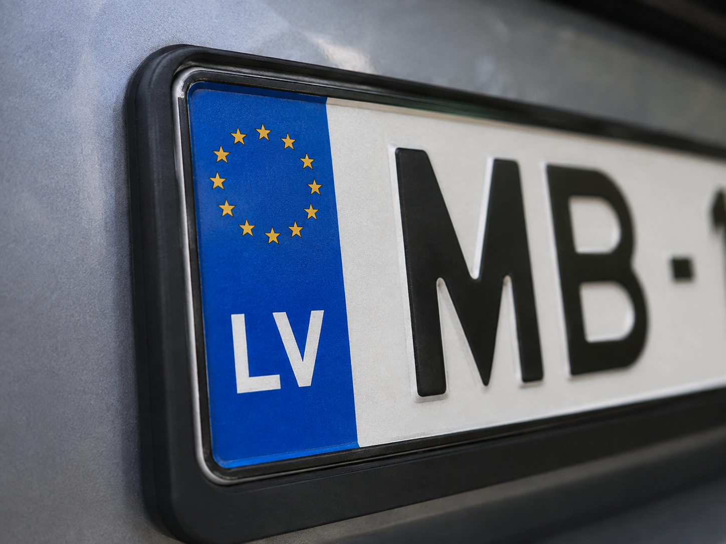 Plaque d'immatriculation LV