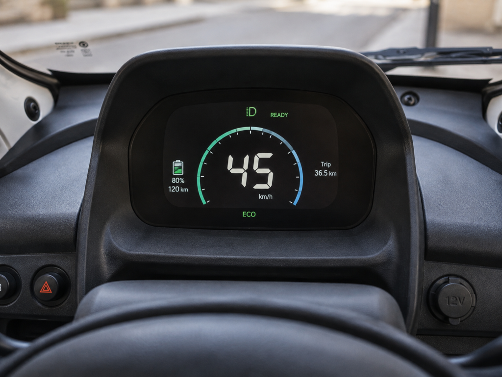 Vitesse max d'une voiture sans permis