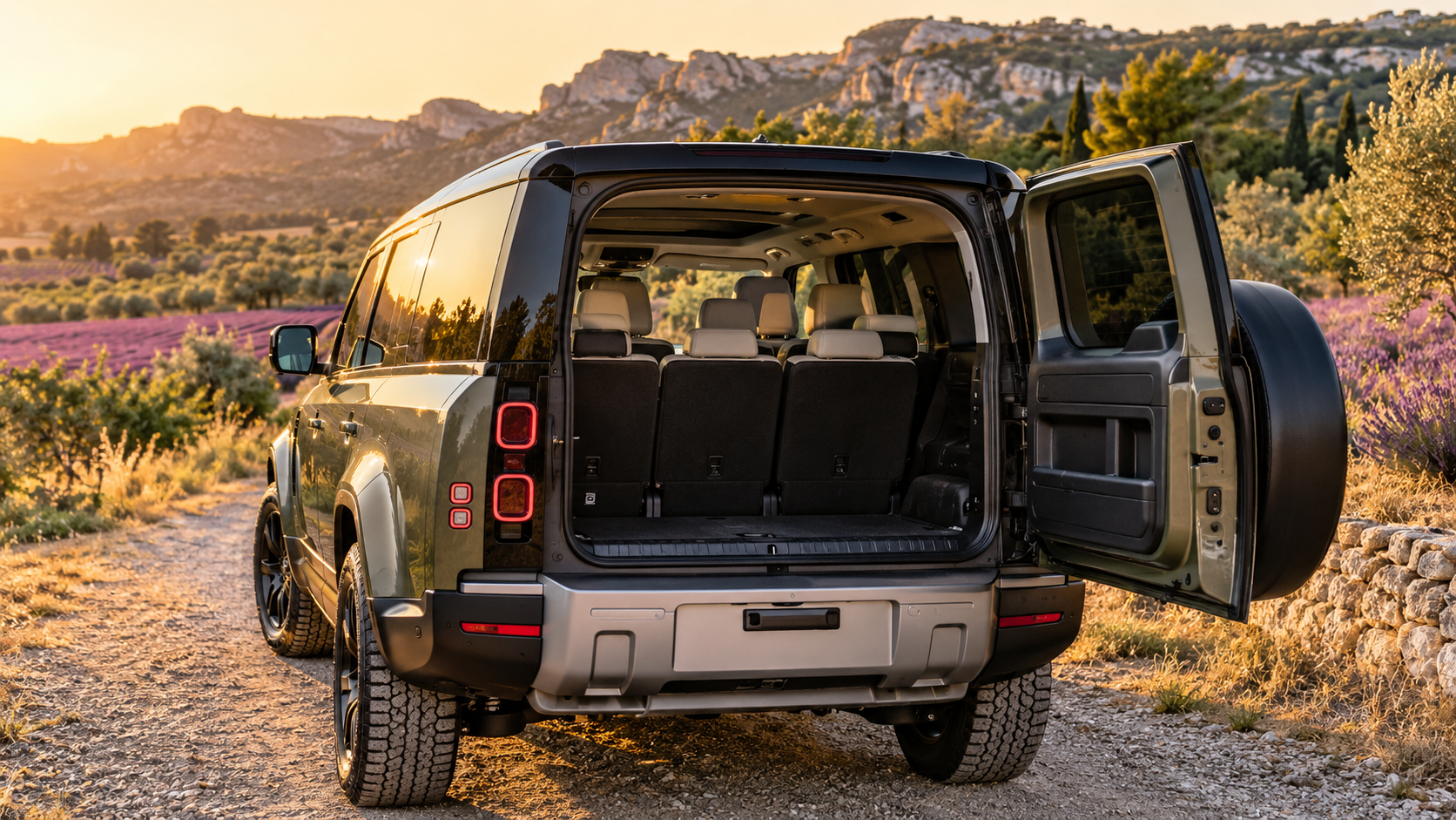 4x4 avec coffre ouvert