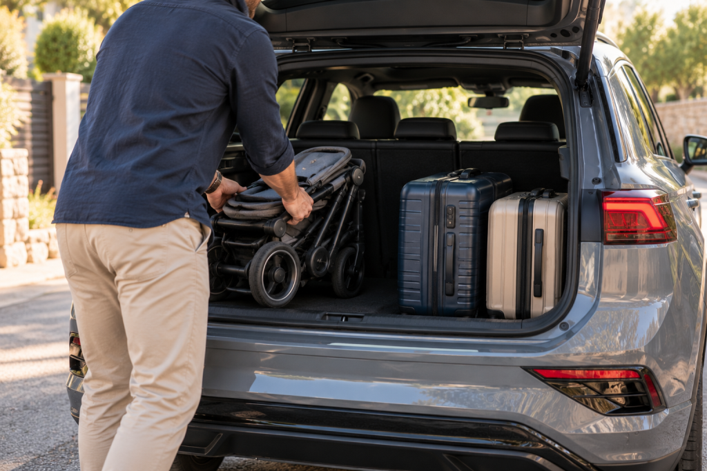 Objets dans le coffre VW T-Roc